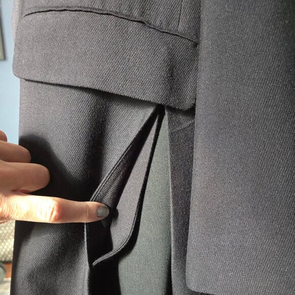 AllSaints Aleida Duster Coat | Black (Size US 6) - Picture 6 of 10